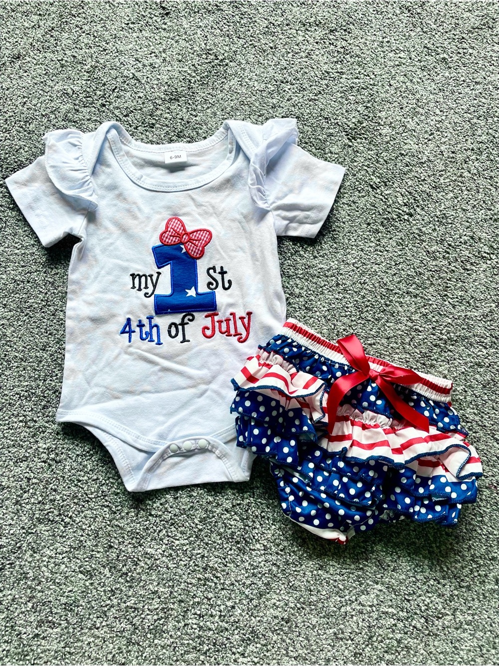 Baby 4th of July Onesie and Skirt Bloomers BRAND NEW